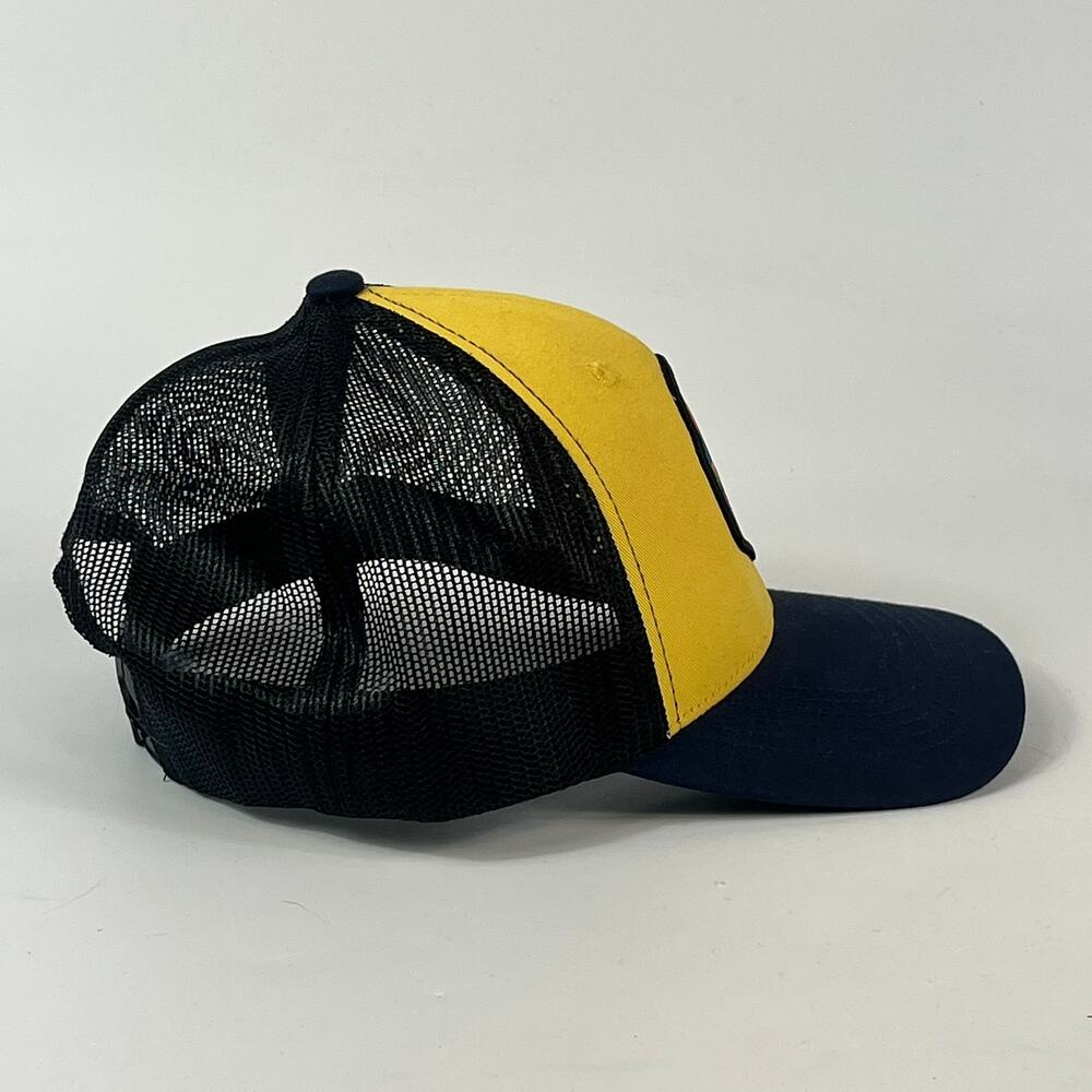 Scheels Mens Yellow Trucker Cap Baseball Hat Great Falls Montana Mesh Snapback - Picture 2 of 9
